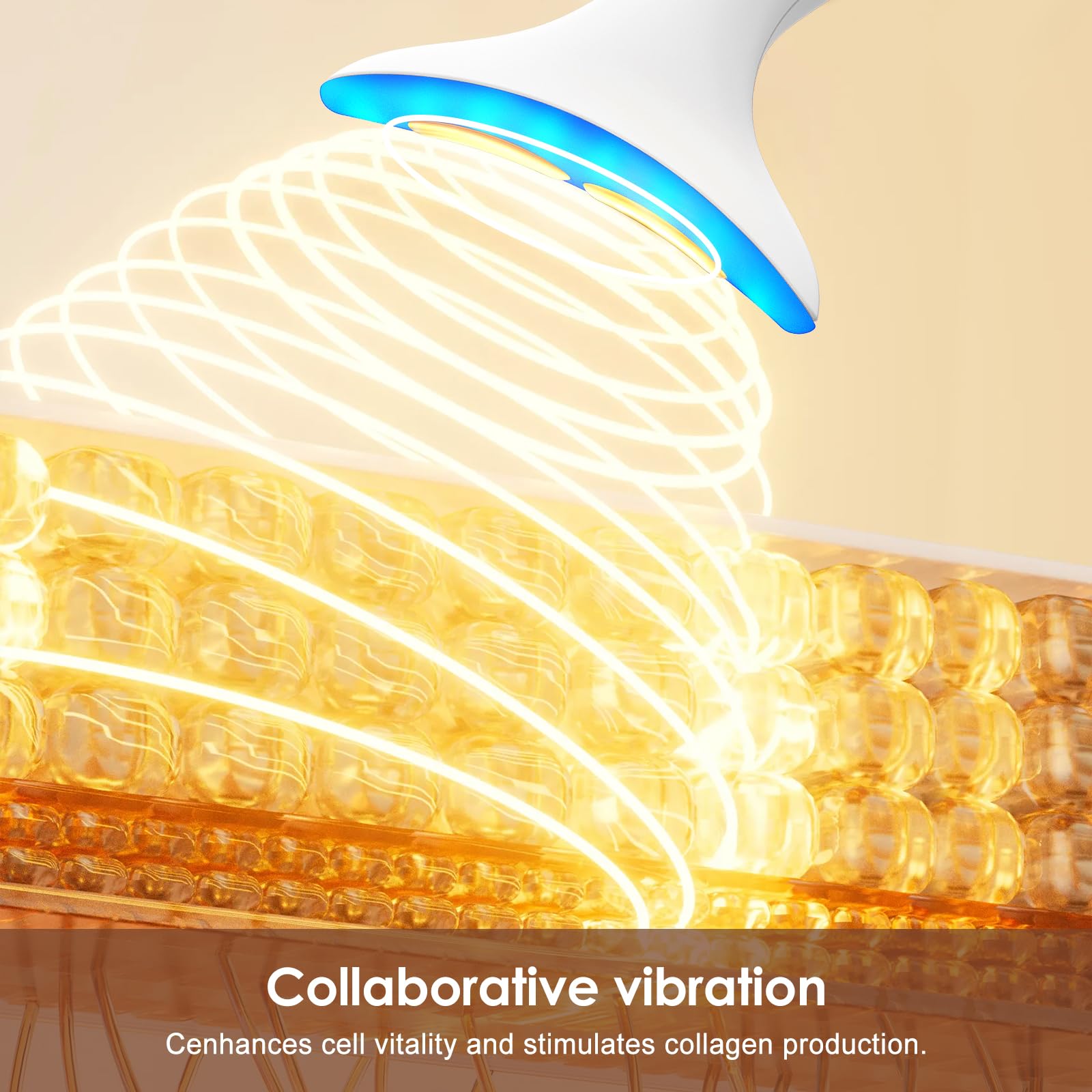 AZMAVO massager on neck illustrates targeted contour care