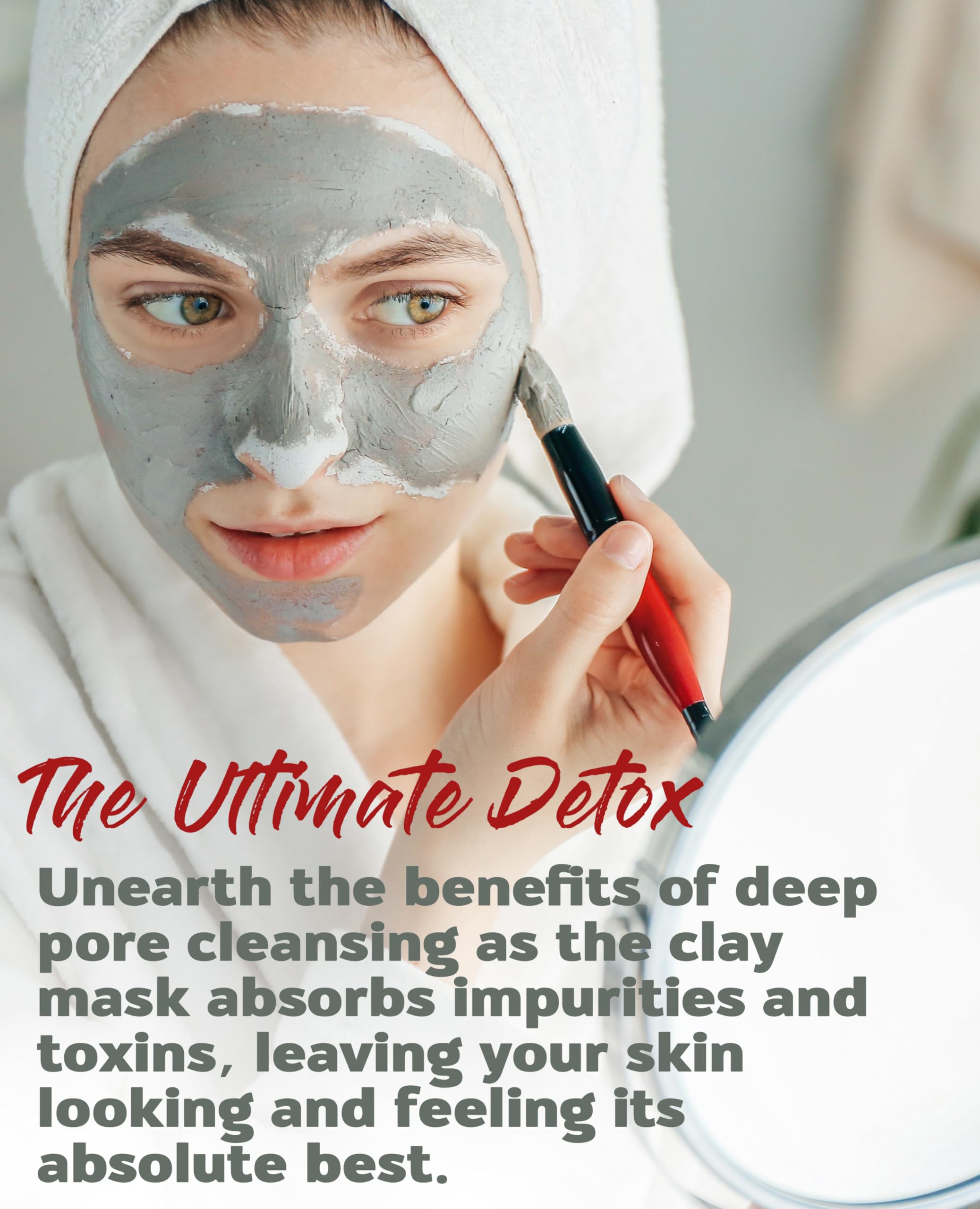 Aztec Secret Indian Healing Clay hair mask for clarifying and volumizing treatments.