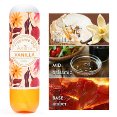 Azulfra Vanilla Body Mist application creates a quick, refreshing scent boost.