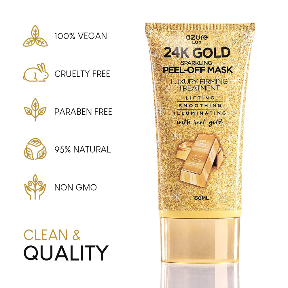Azure Cosmetics: hidratación sostenida gracias al 24K oro y ácido hialurónico.