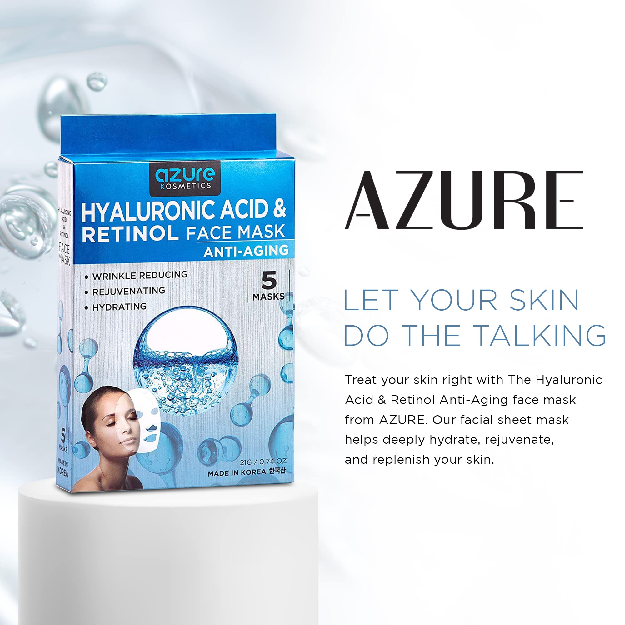 Azure Cosmetics producto probado por dermatólogos y libre de crueldad.