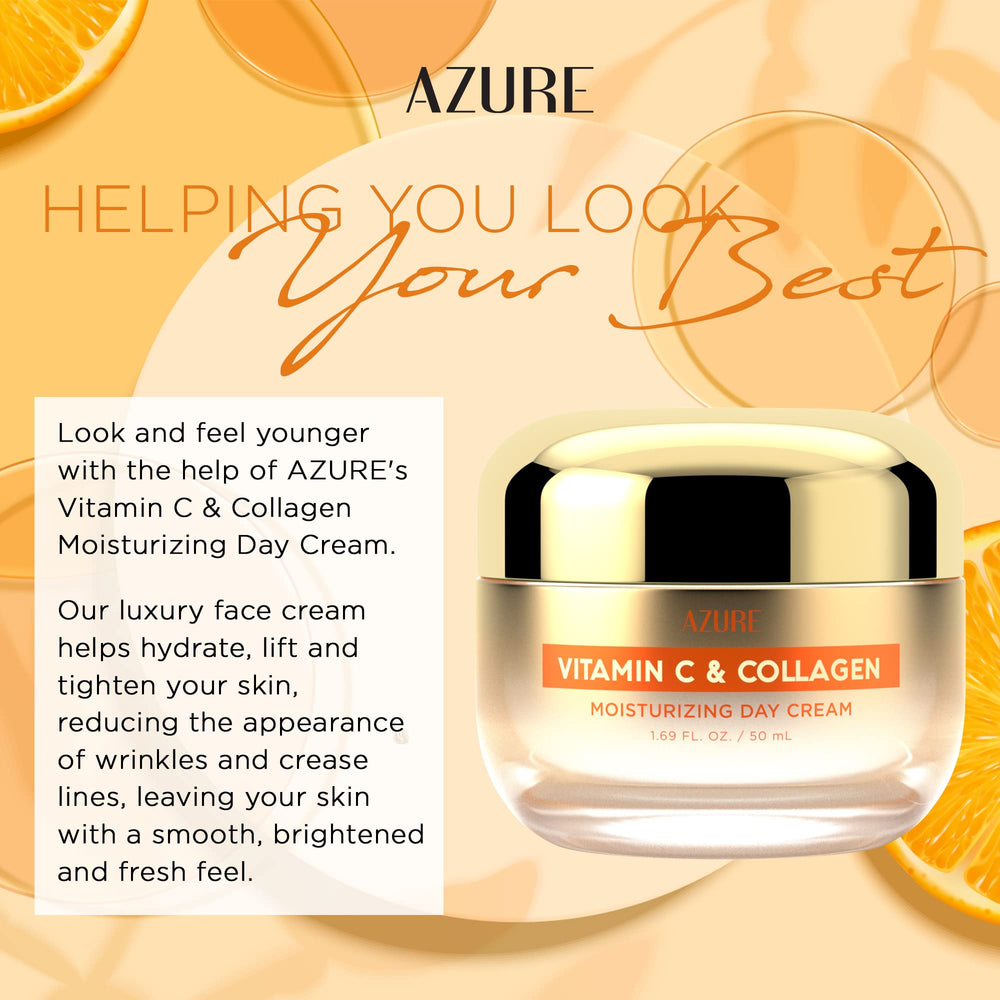 Vitamin C & Collagen cream swatch on skin highlighting brightness