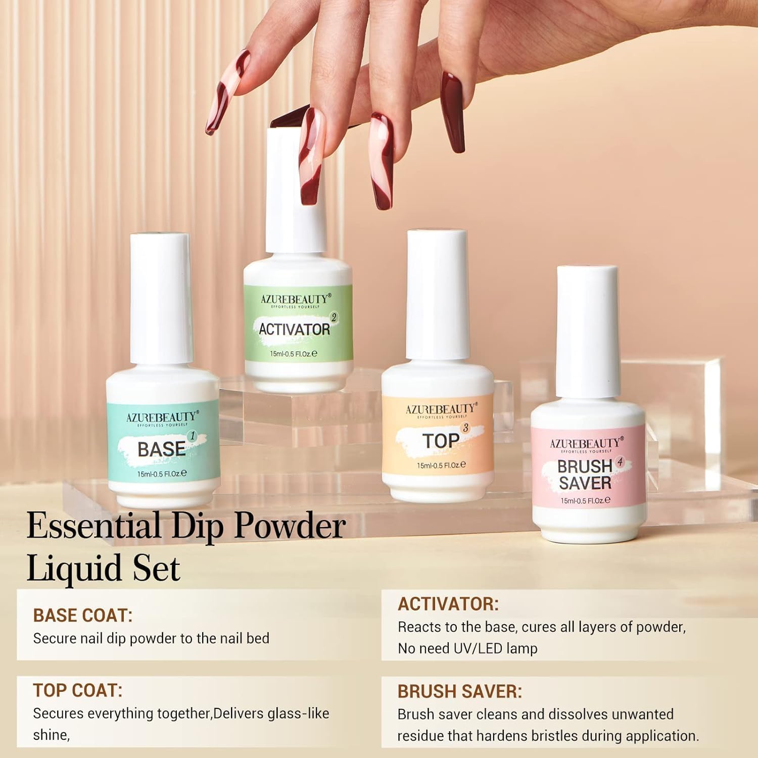 AZUREBEAUTY ahorrador-de-pincel, protege pinceles para uso prolongado