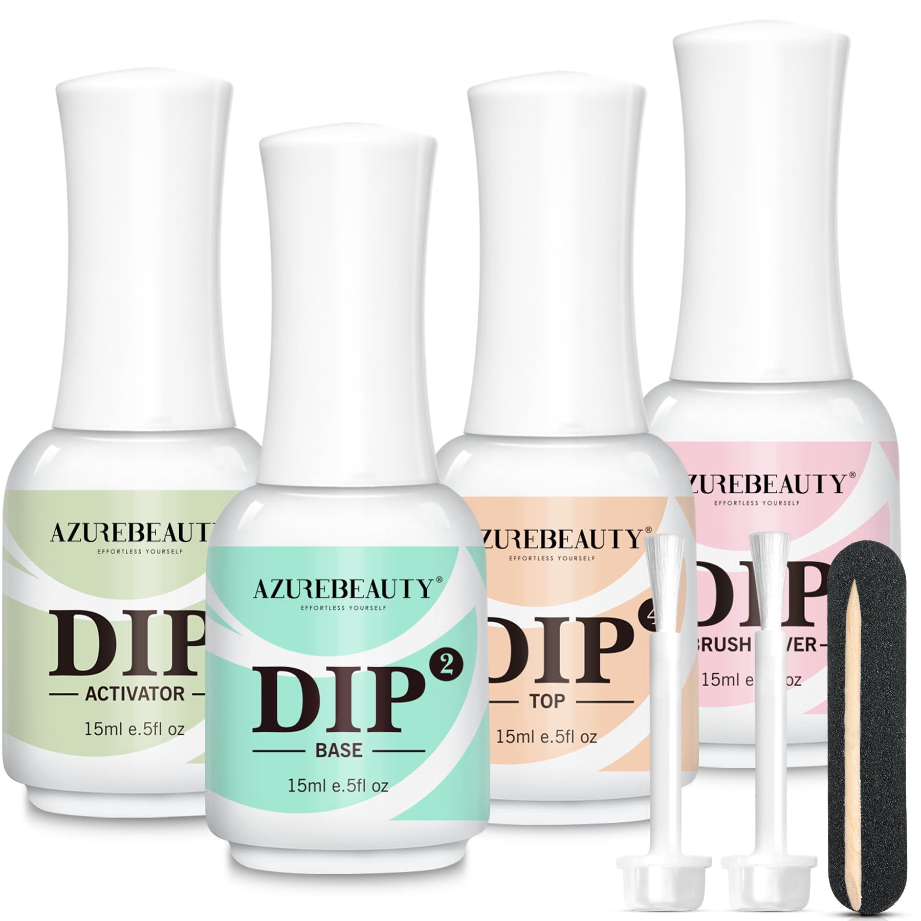AZUREBEAUTY Base Coat en botella, base duradera para uñas con acabado suave.