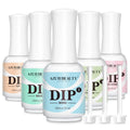 AZUREBEAUTY 5 Pcs Dip Powder Liquid Set – 15ml, No Lamp Needed for DIY Manicures