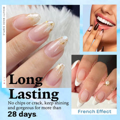 AZUREBEAUTY clear dip powder jar closeup highlighting smooth texture for easy application.