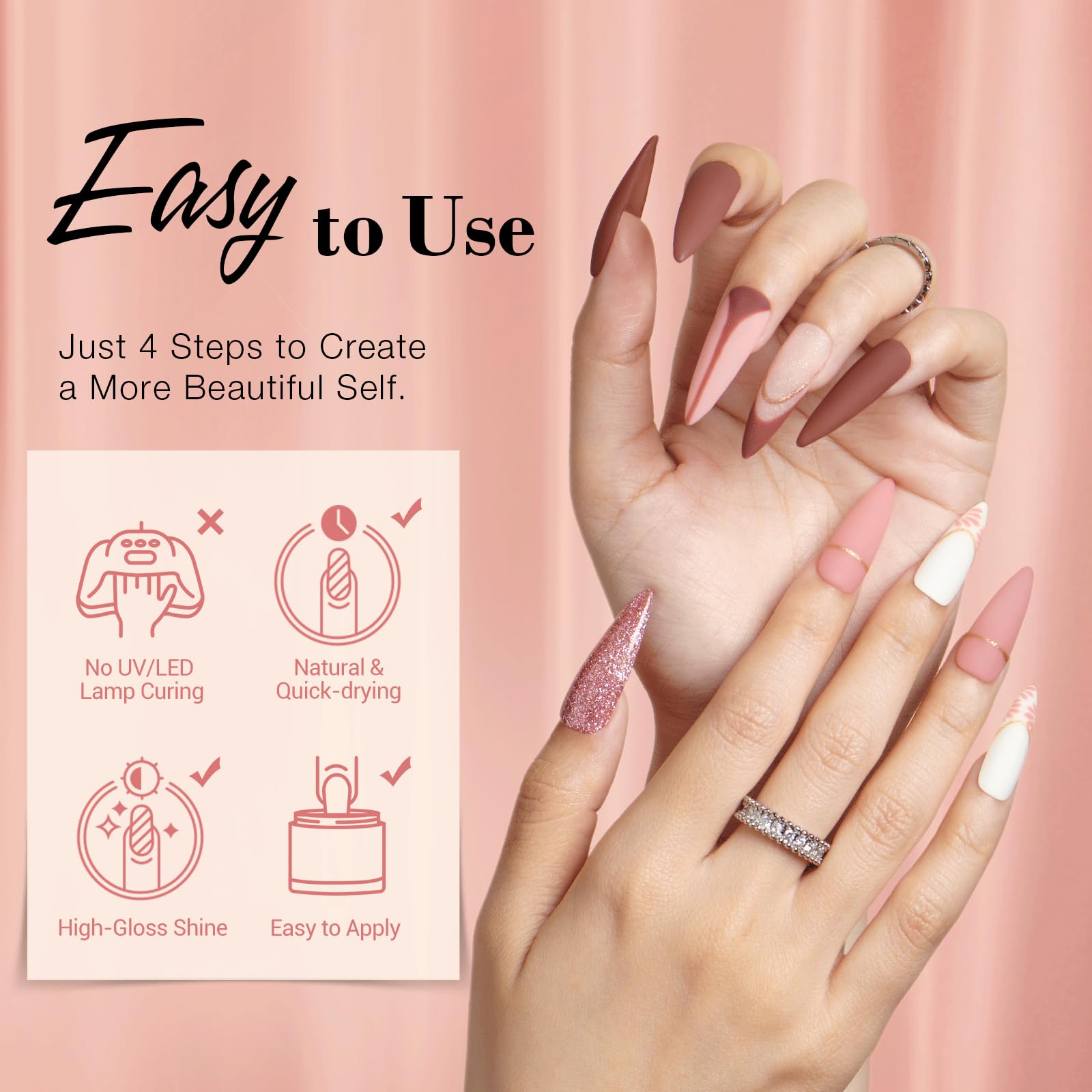 AzureBeauty dip nail brush saver for tidy tool storage
