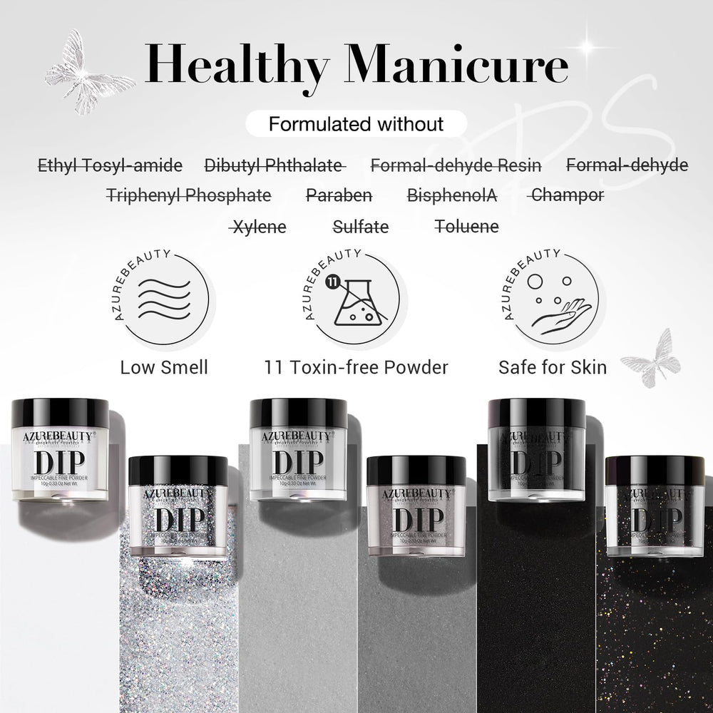 AZUREBEAUTY polvo gris oscuro, tono elegante y cobertura uniforme.