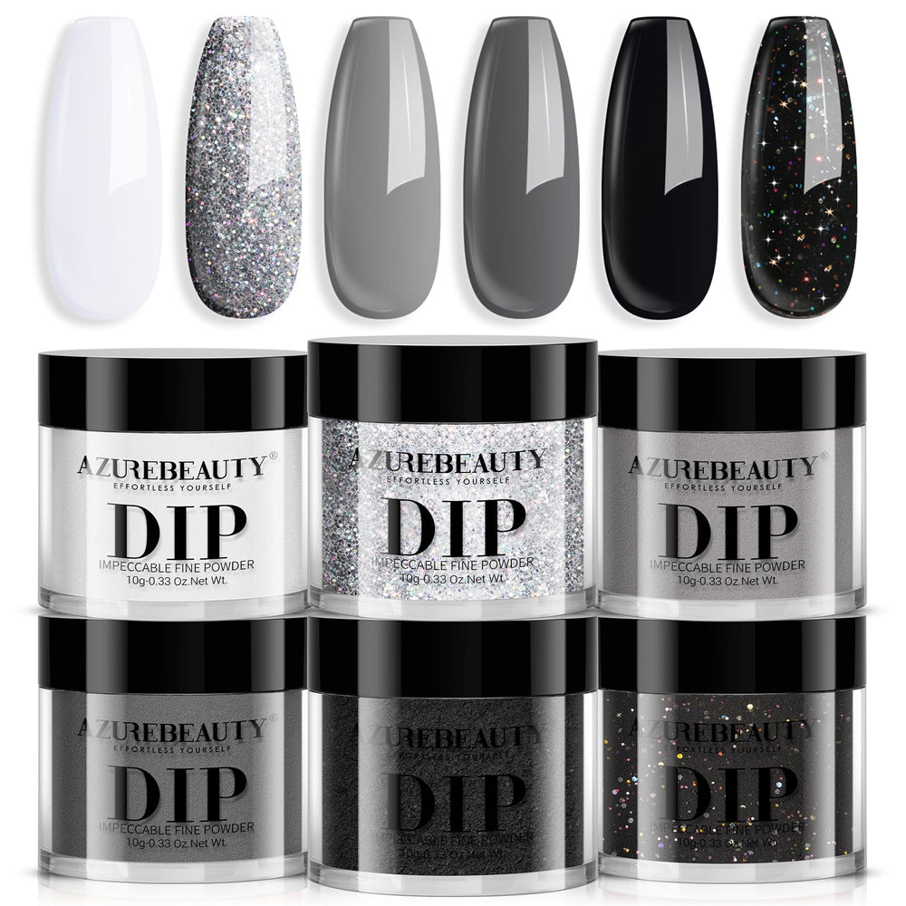 AZUREBEAUTY polvo para uñas colección, acabado brillante y duradero para uso diario.