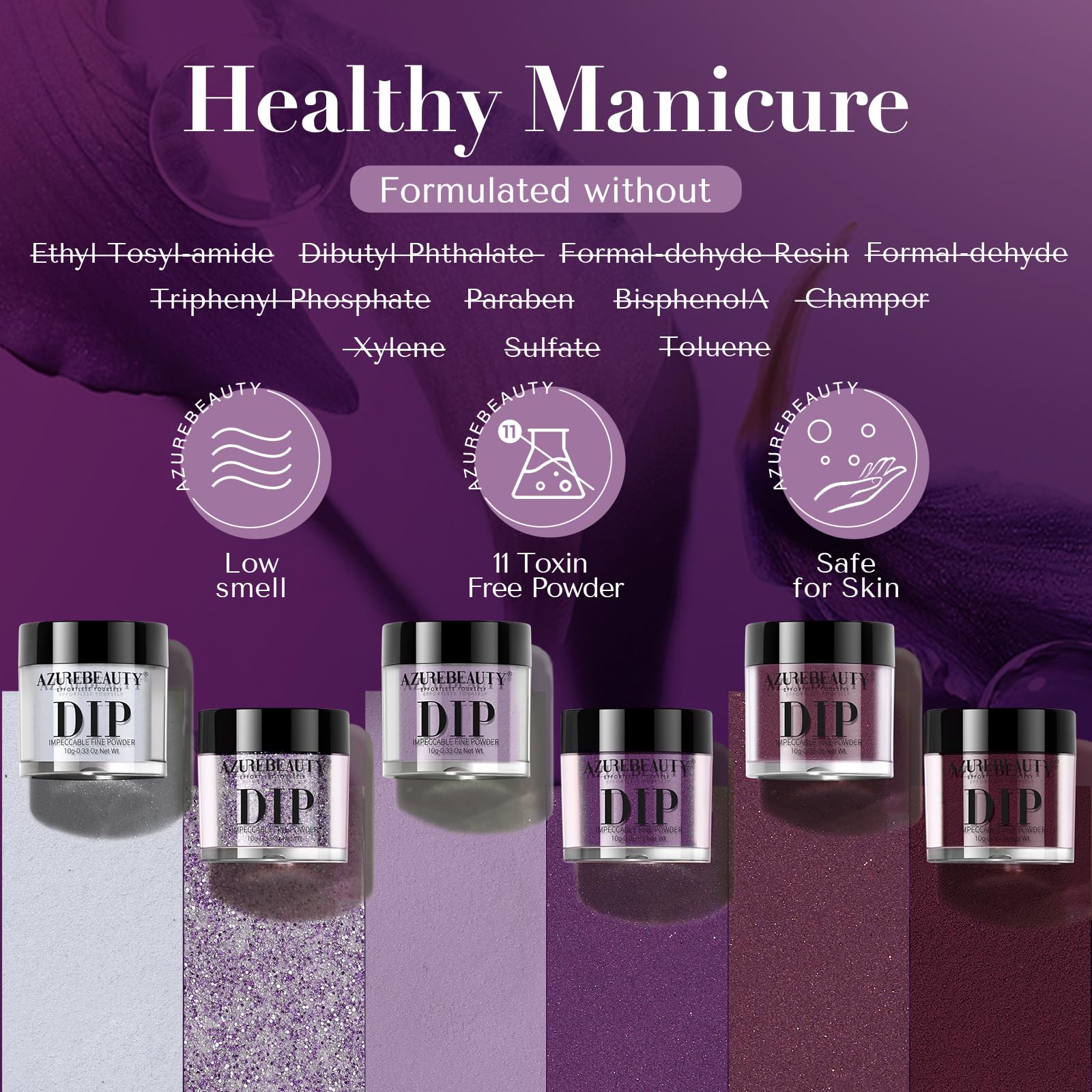 AZUREBEAUTY fórmula con calcio y vitaminas cuida tus uñas.