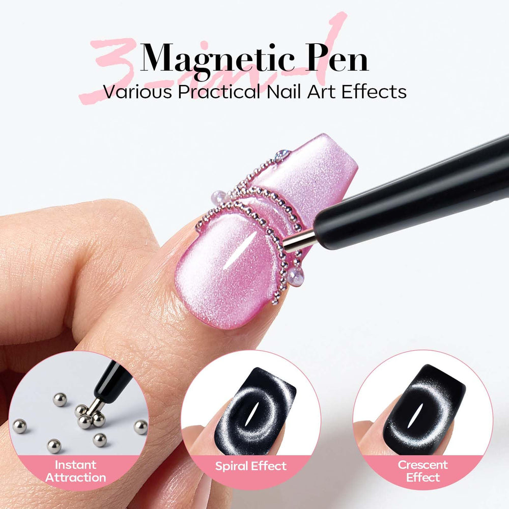 AzureBeauty dual-end scissor-magnet delivers versatile French shapes without swapping tools.