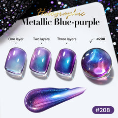 AZUREBEAUTY Esmalte camaleón arcoíris, efecto cambiante para un acabado único.
