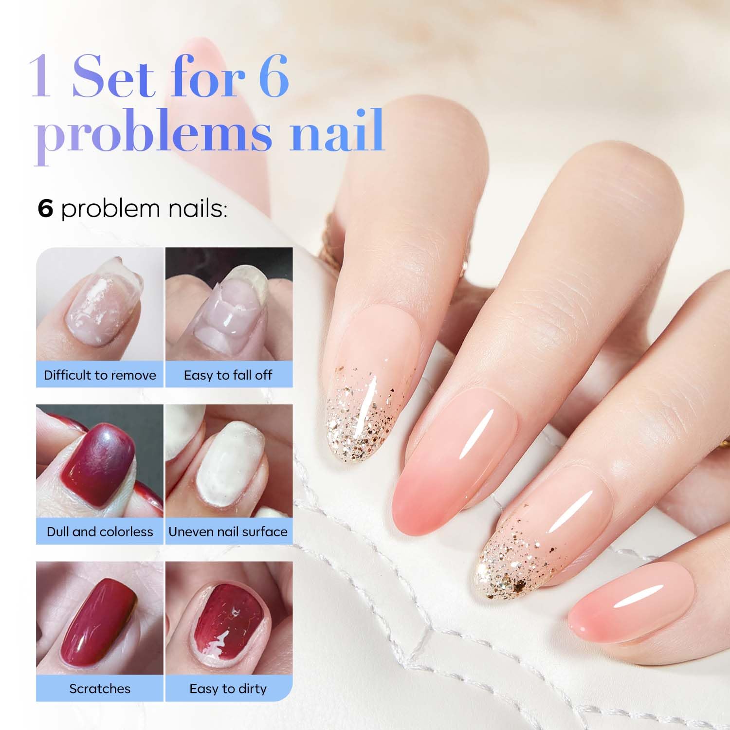 AZUREBEAUTY fórmula suave para uñas naturales