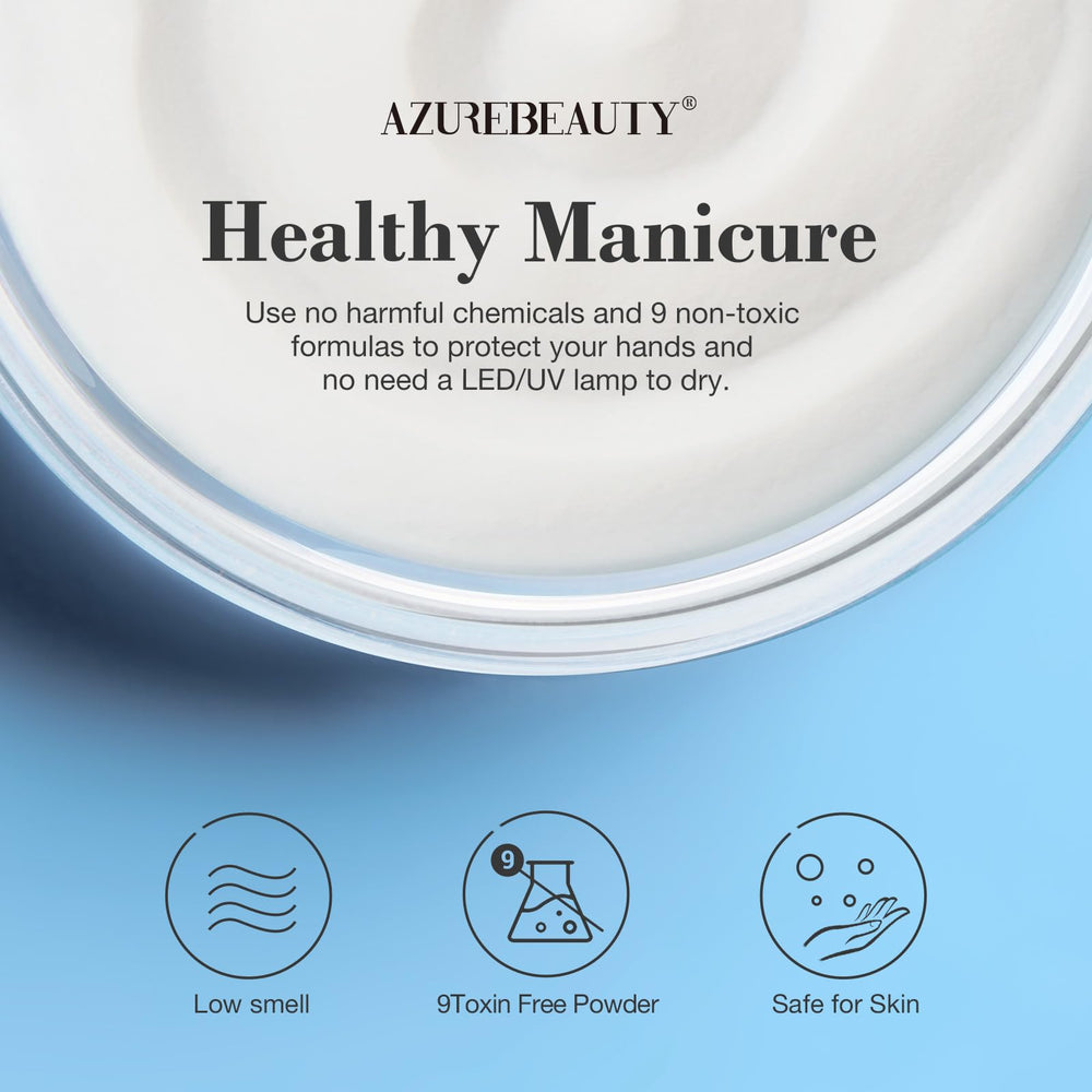 AZUREBEAUTY Guía de aplicación paso a paso para uñas perfectas.