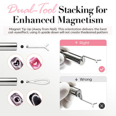 AzureBeauty heart-design magnet tool for romantic nail art accents.
