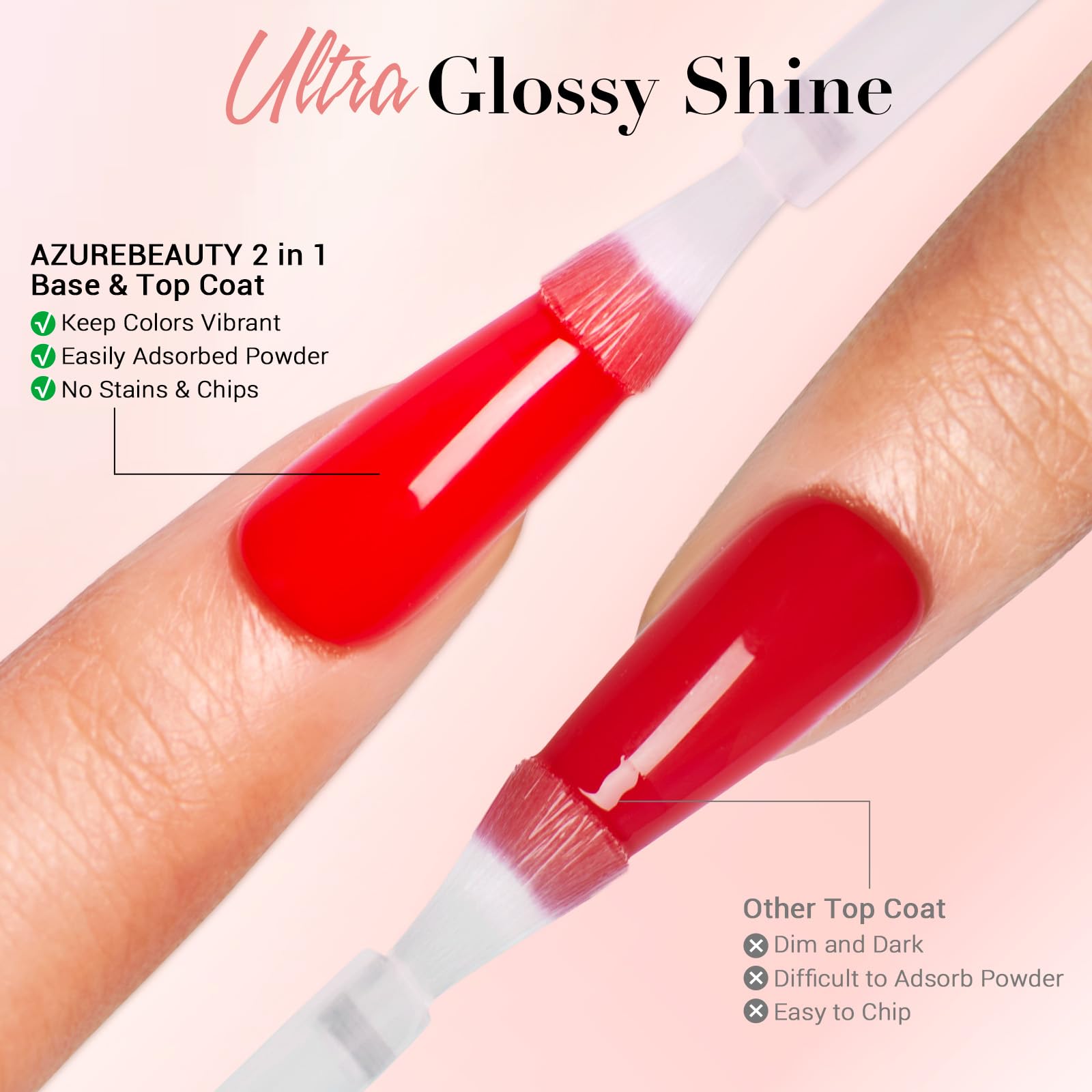 AZUREBEAUTY kit dip de 8 piezas con brochas