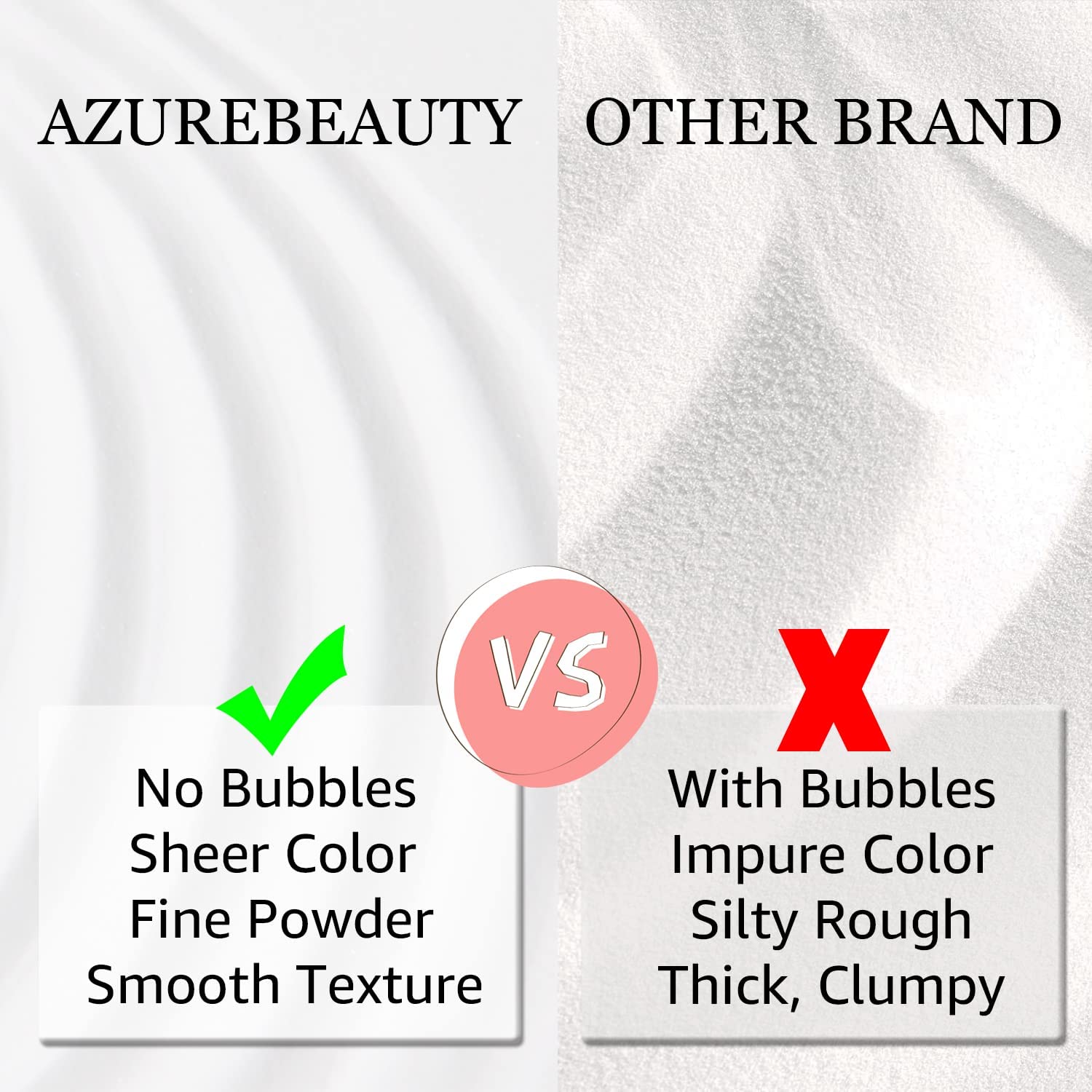 Low-odor AZUREBEAUTY formula for comfortable use