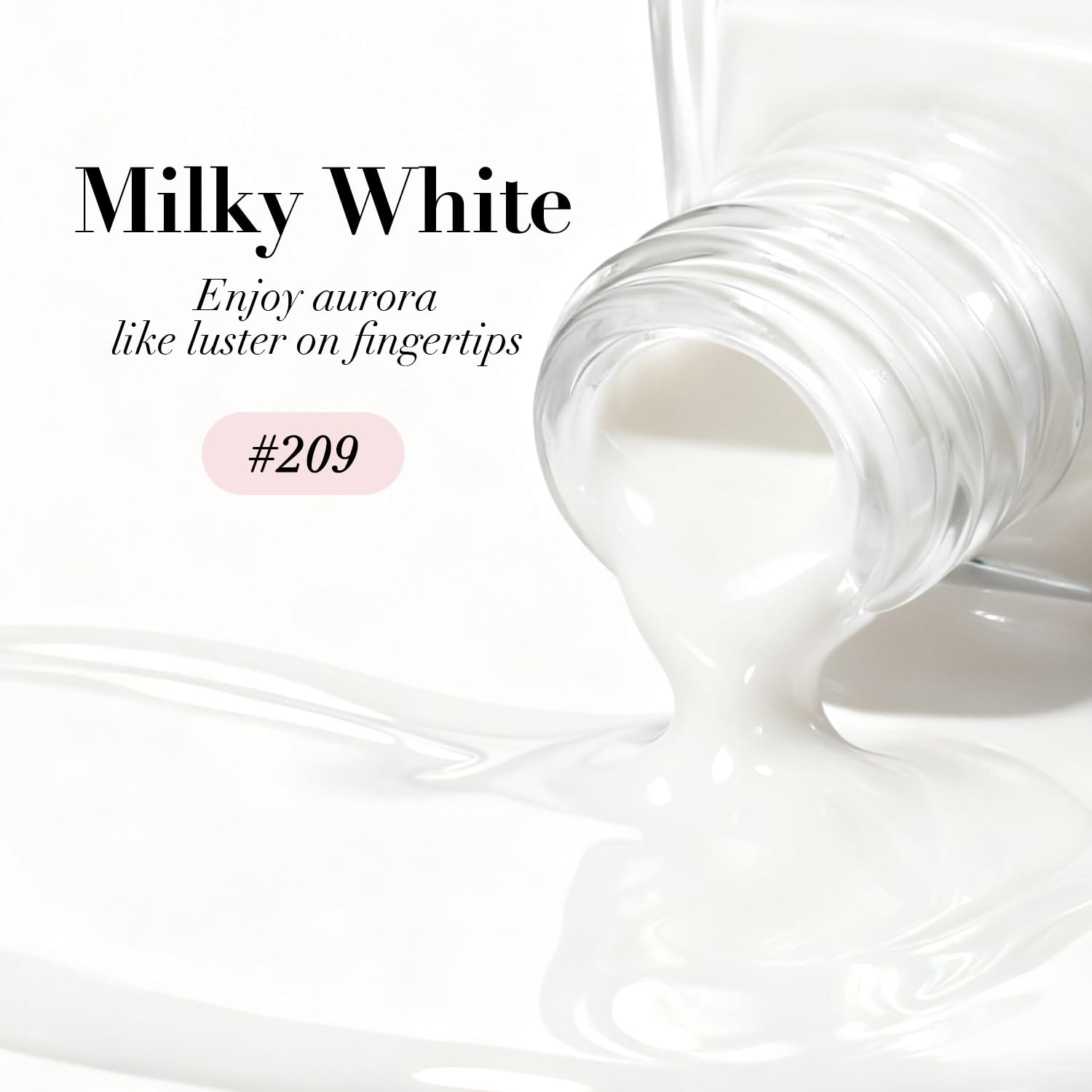 AZUREBEAUTY Milky White plant-based formula with vitamin E for nail health