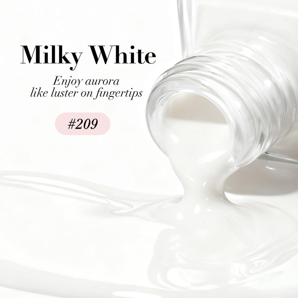 AZUREBEAUTY Milky White plant-based formula with vitamin E for nail health