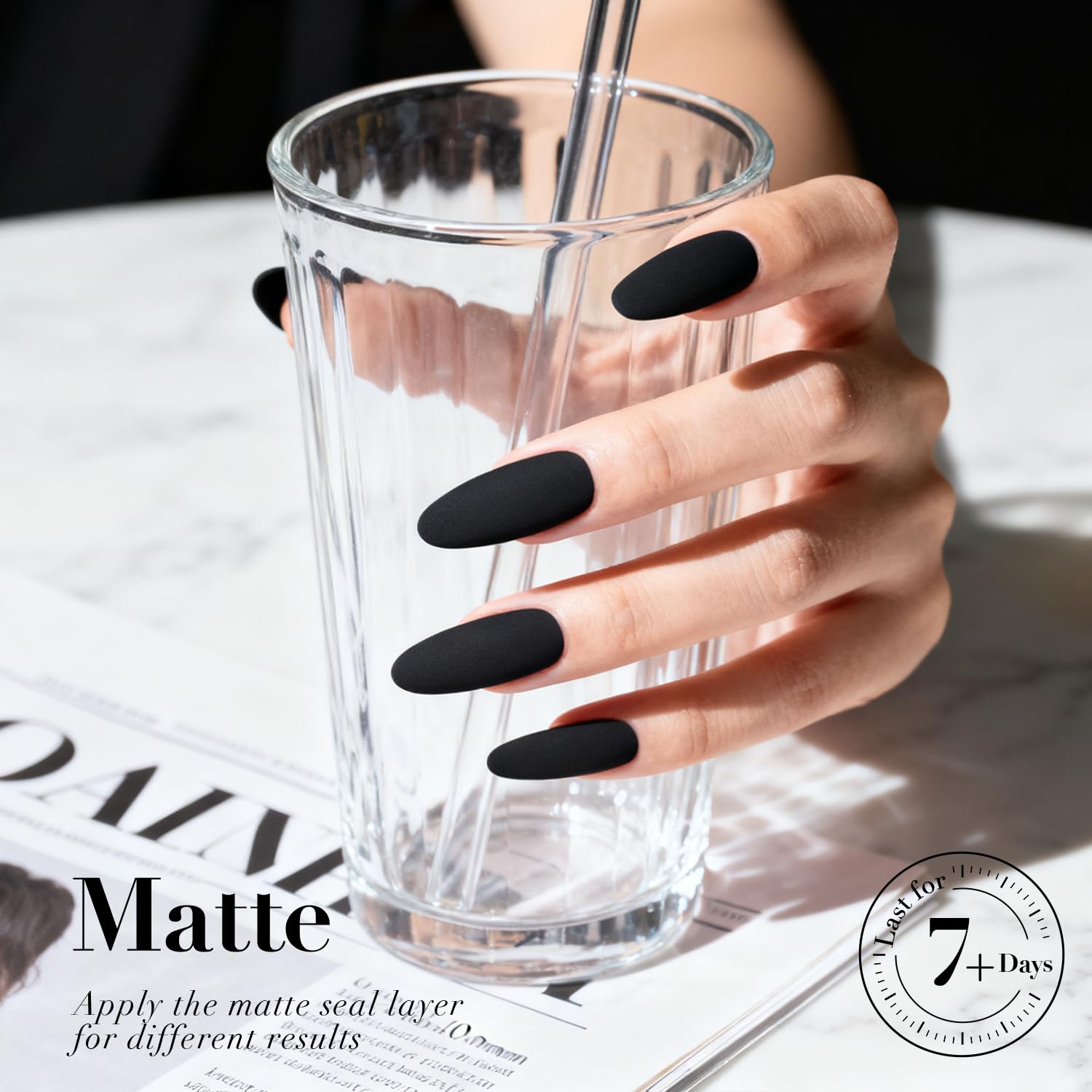 AzureBeauty glossy finish shows rich color and shine