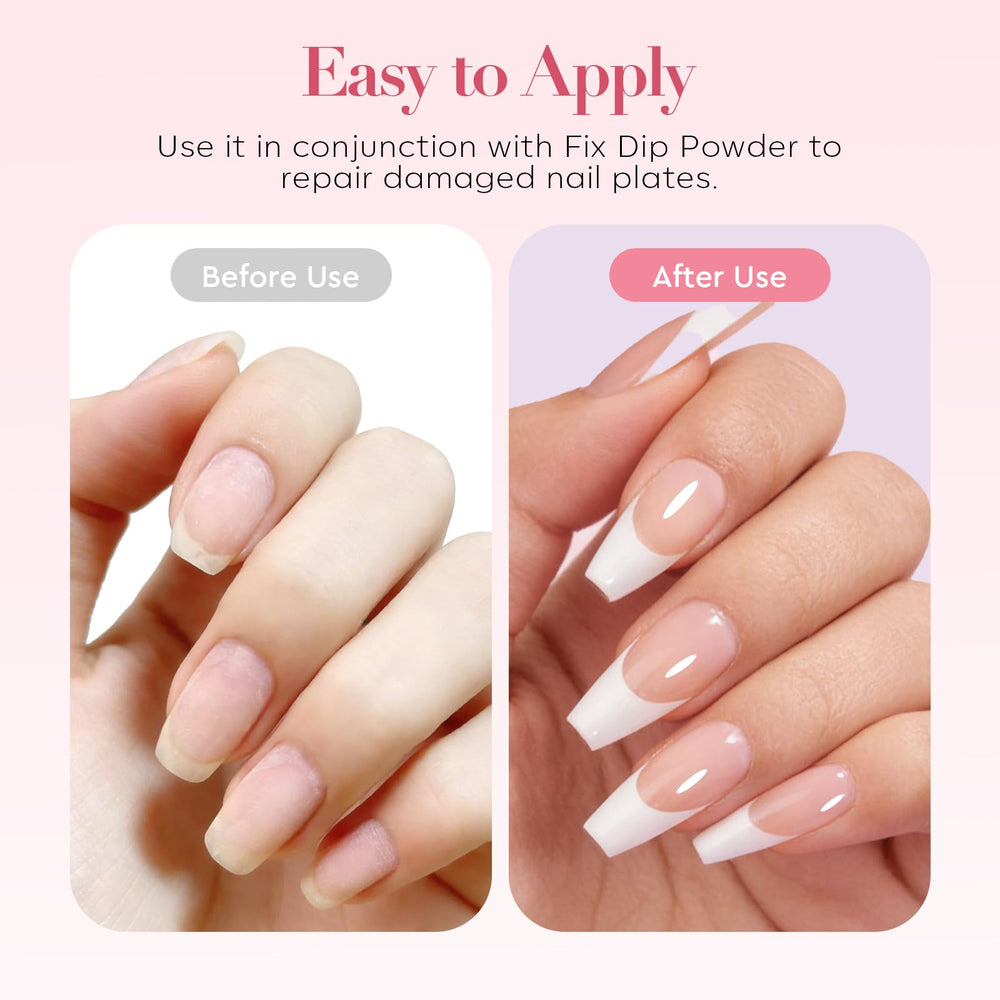 AzureBeauty Nail Repair Glue shows 30-second dry feature without UV light