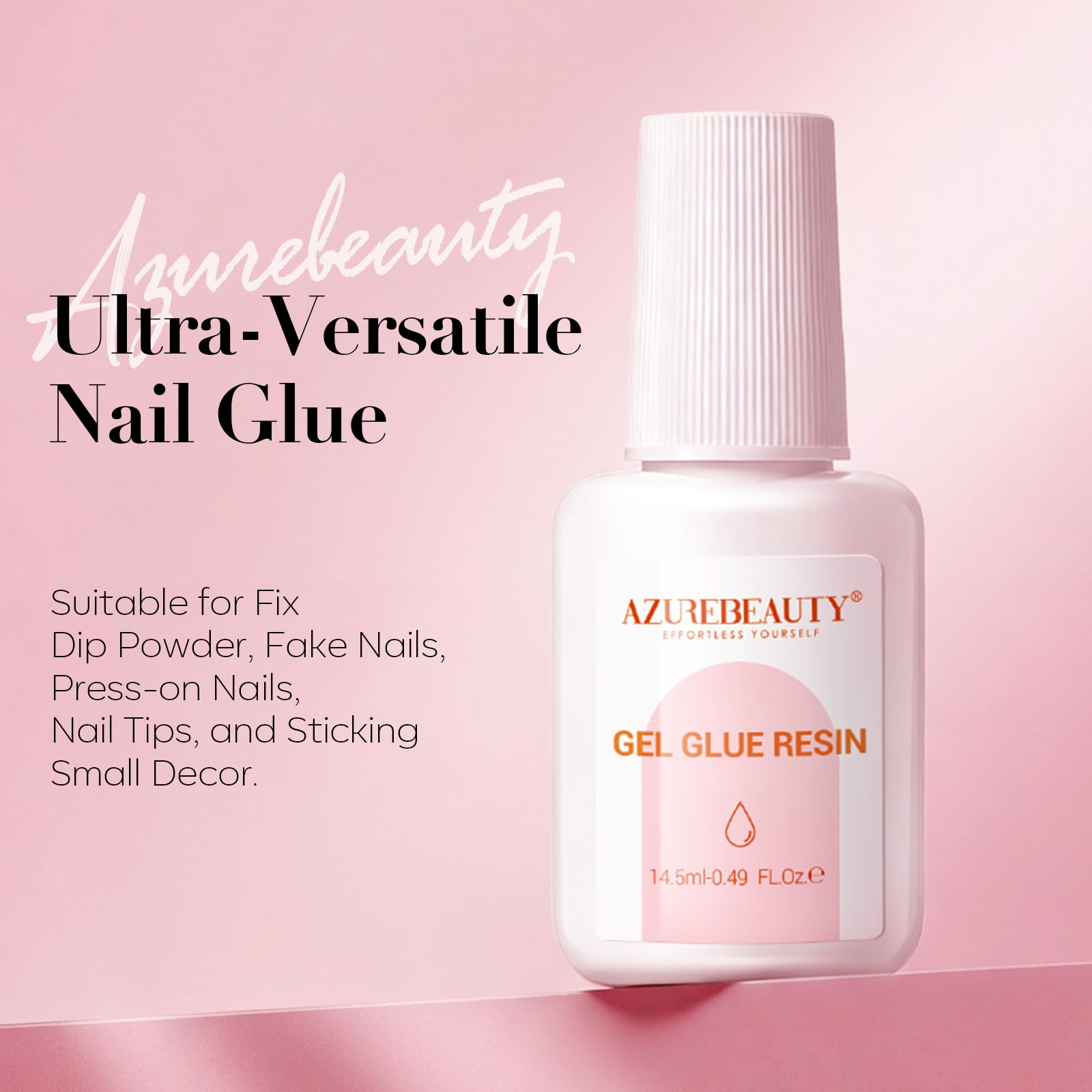 AzureBeauty Nail Repair Glue used with rhinestones and glitter embellishments