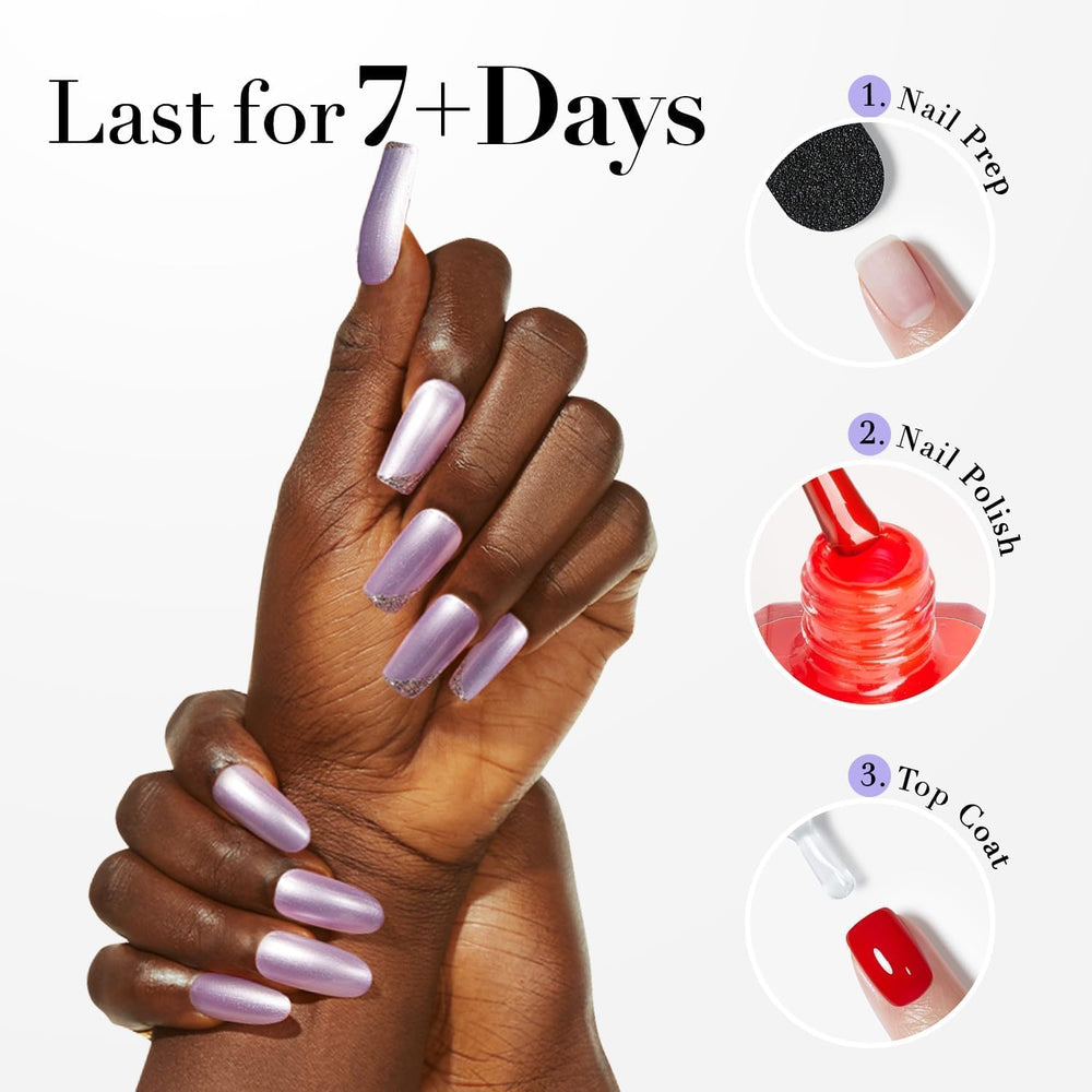 AZUREBEAUTY Non-irritating formula safe for nail beds during air-dry.