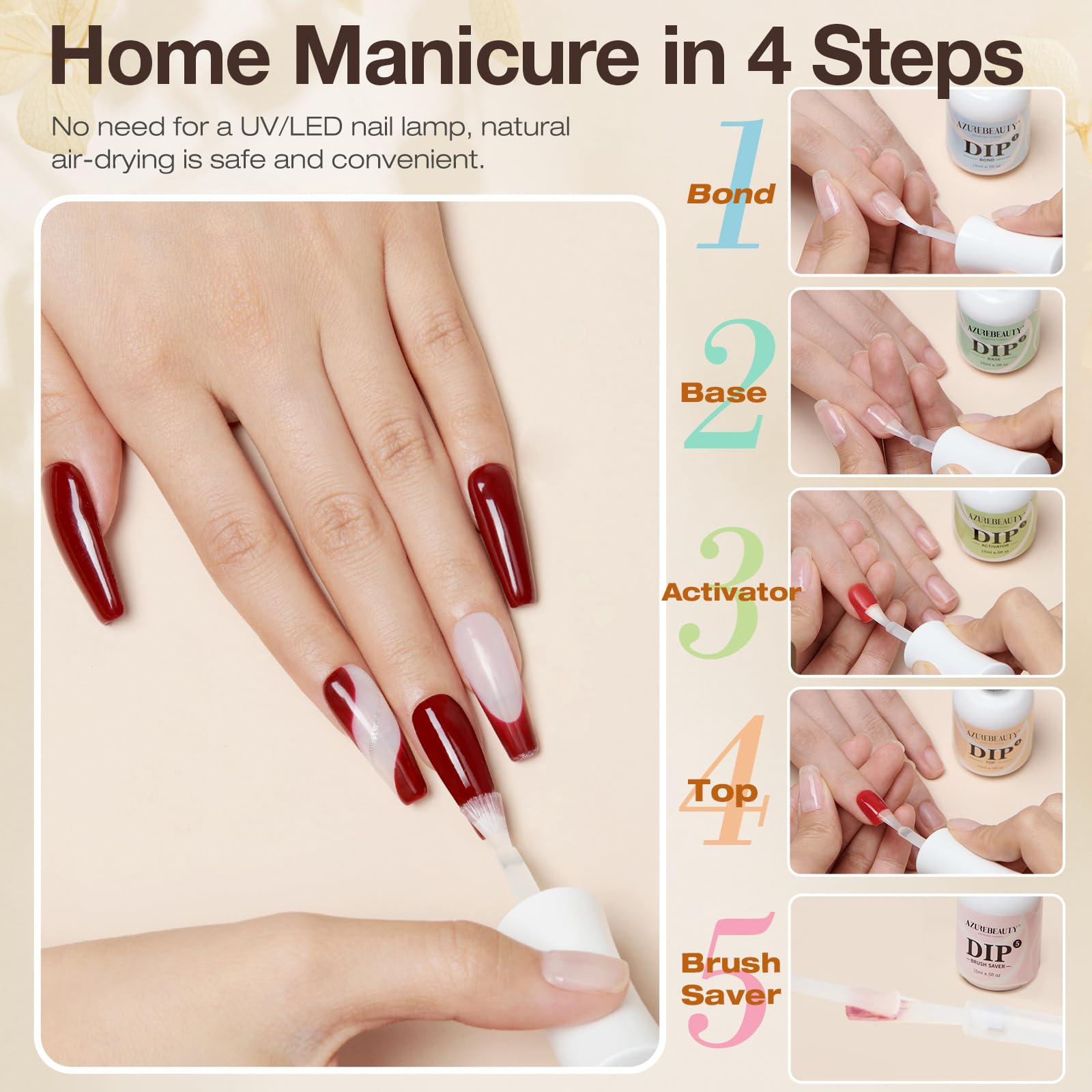 AZUREBEAUTY Protector de pinceles Dip 15 ml cuida el cepillo.