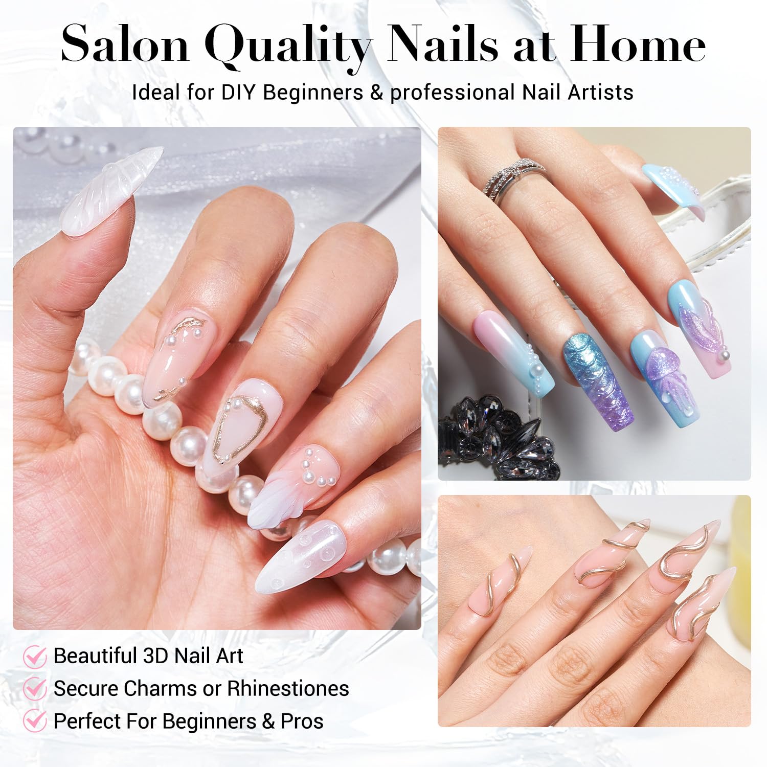Regalo ideal para amantes del arte de uñas y ocasiones especiales.
