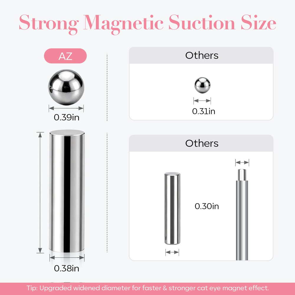 AzureBeauty square magnets enhance precise cat eye layouts.