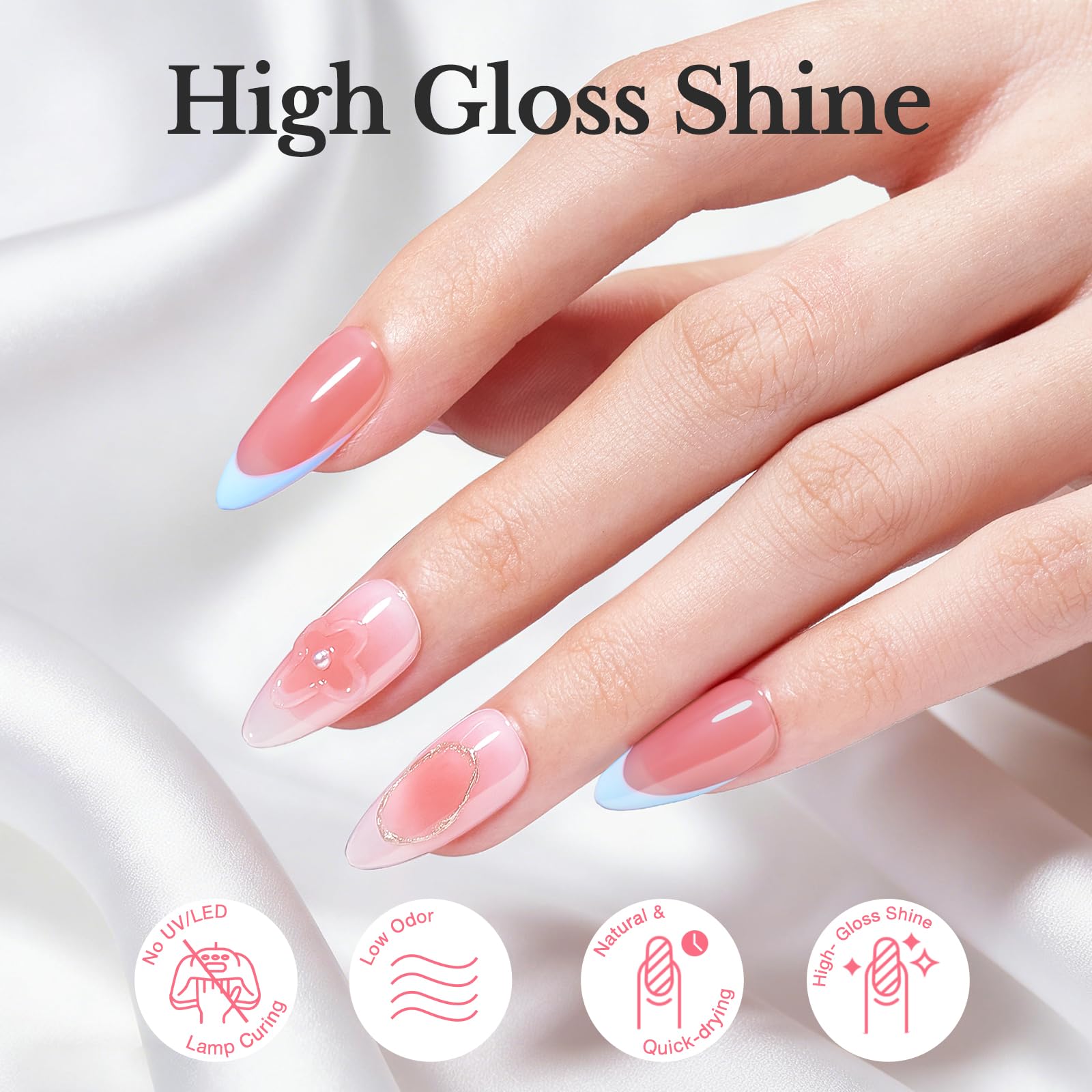 AZUREBEAUTY Top Coat aporta brillo y mayor durabilidad a la manicura.