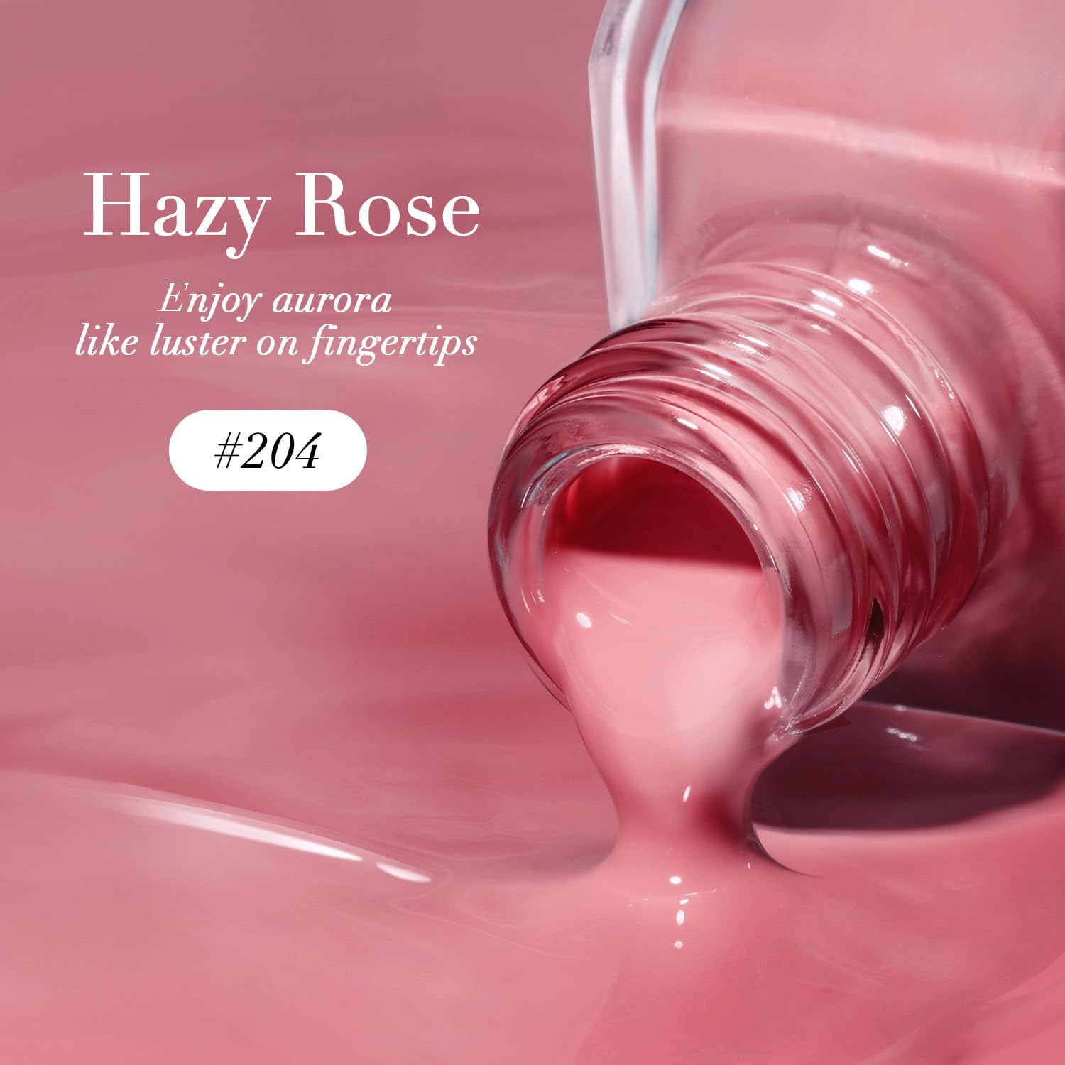 AZUREBEAUTY at-home spa setup with hazy rose polish and tools.