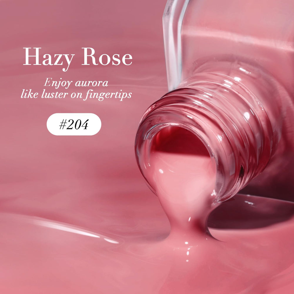 AZUREBEAUTY at-home spa setup with hazy rose polish and tools.