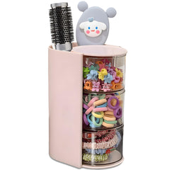 Azurphoric hair organizer with 180° rotatable design for quick brush access.