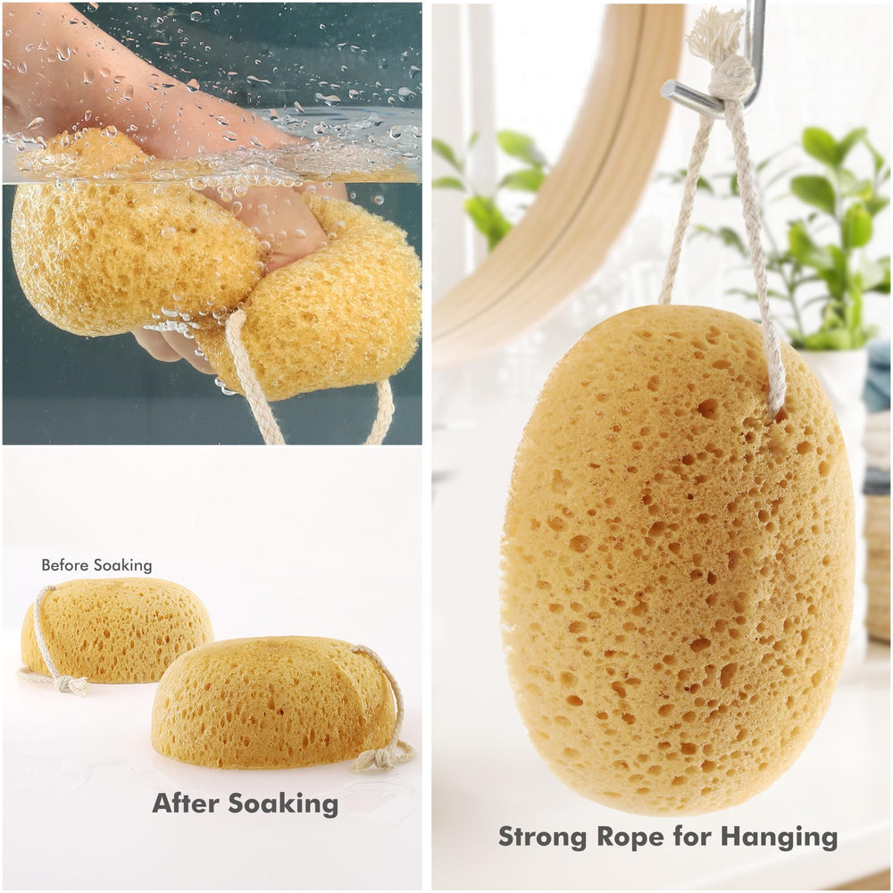 Azymi bath sponge 2pc set ideal for family daily baths.