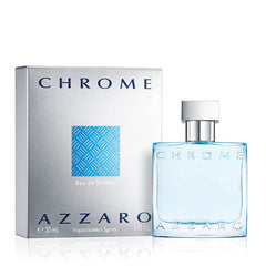 Azzaro Chrome bottle front showing clean lines for daily confidence