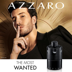 Azzaro Most Wanted Intense amber woods blend delivers rich, lasting allure