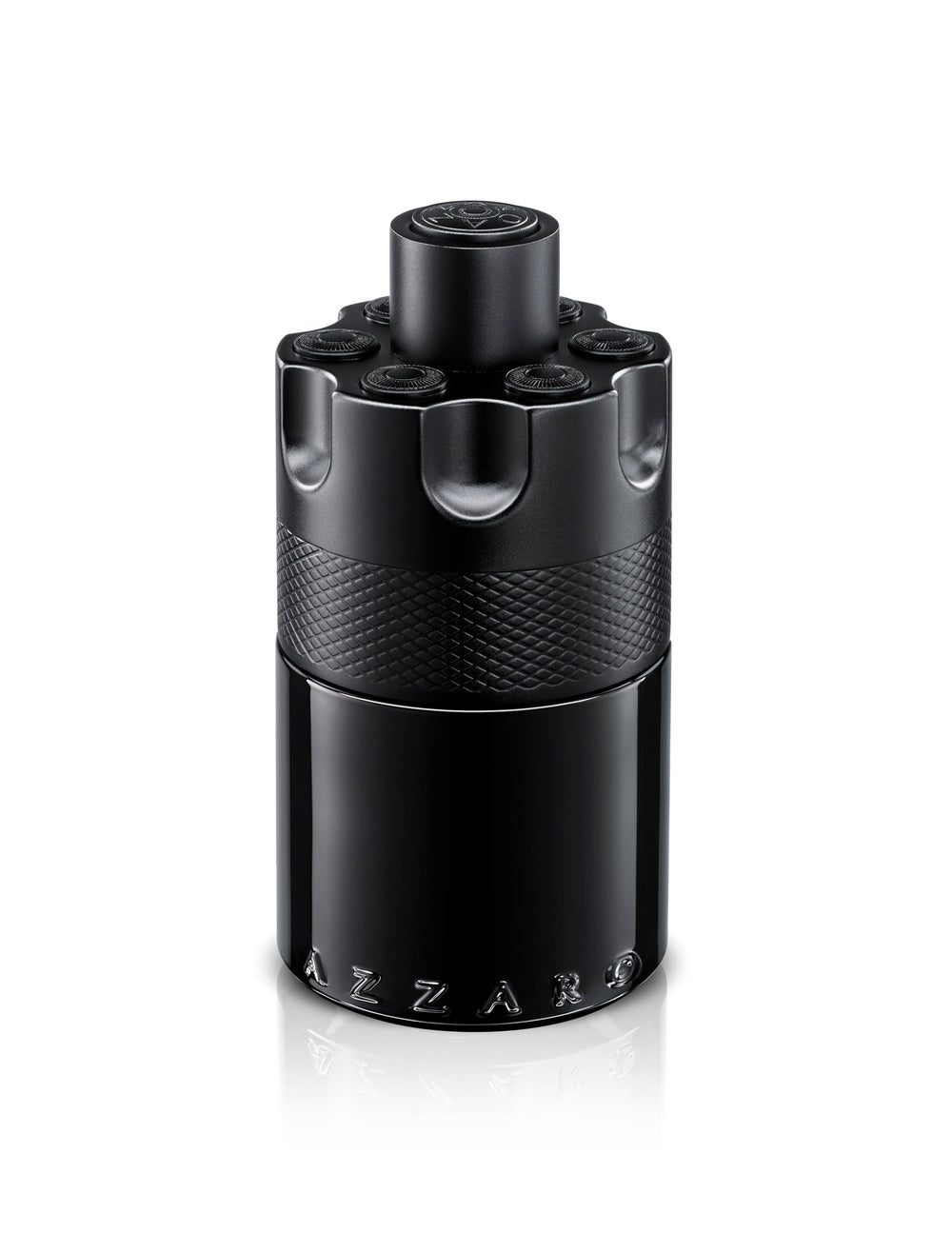 Azzaro Most Wanted Intense bottle front, masculine elegance and confidence
