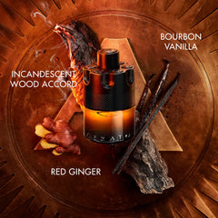 Azzaro The Most Wanted Parfum amber-tinged juice glows through glass for evening allure