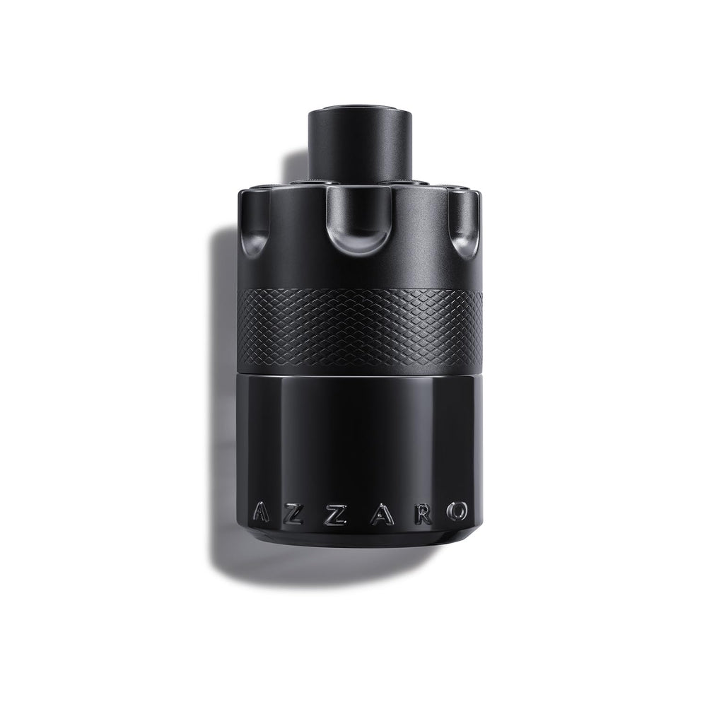 Azzaro The Most Wanted Intense bottle pour conveys bold masculine energy for everyday wear.