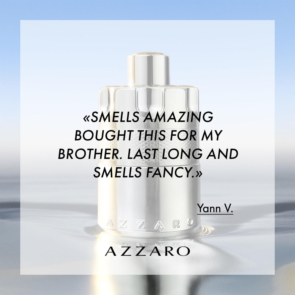 Azzaro Wanted EDP box and bow packaging for a premium gift feel.