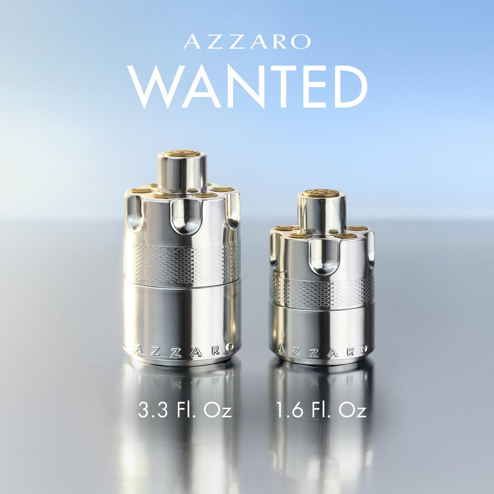 Azzaro Wanted EDP vetiver and wood detail for lasting sophistication.