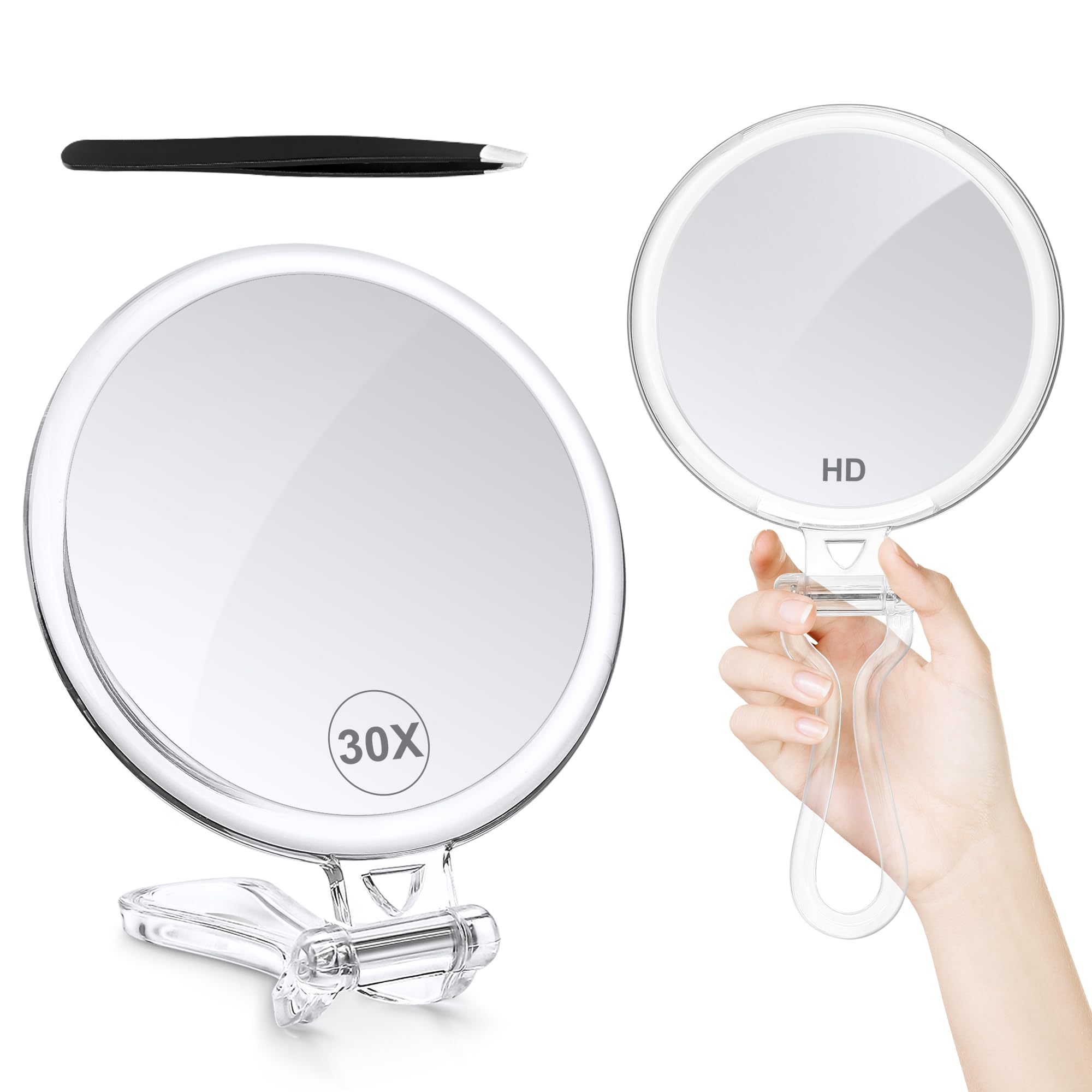 B Beauty Planet 30X travel mirror front view for precise makeup checks