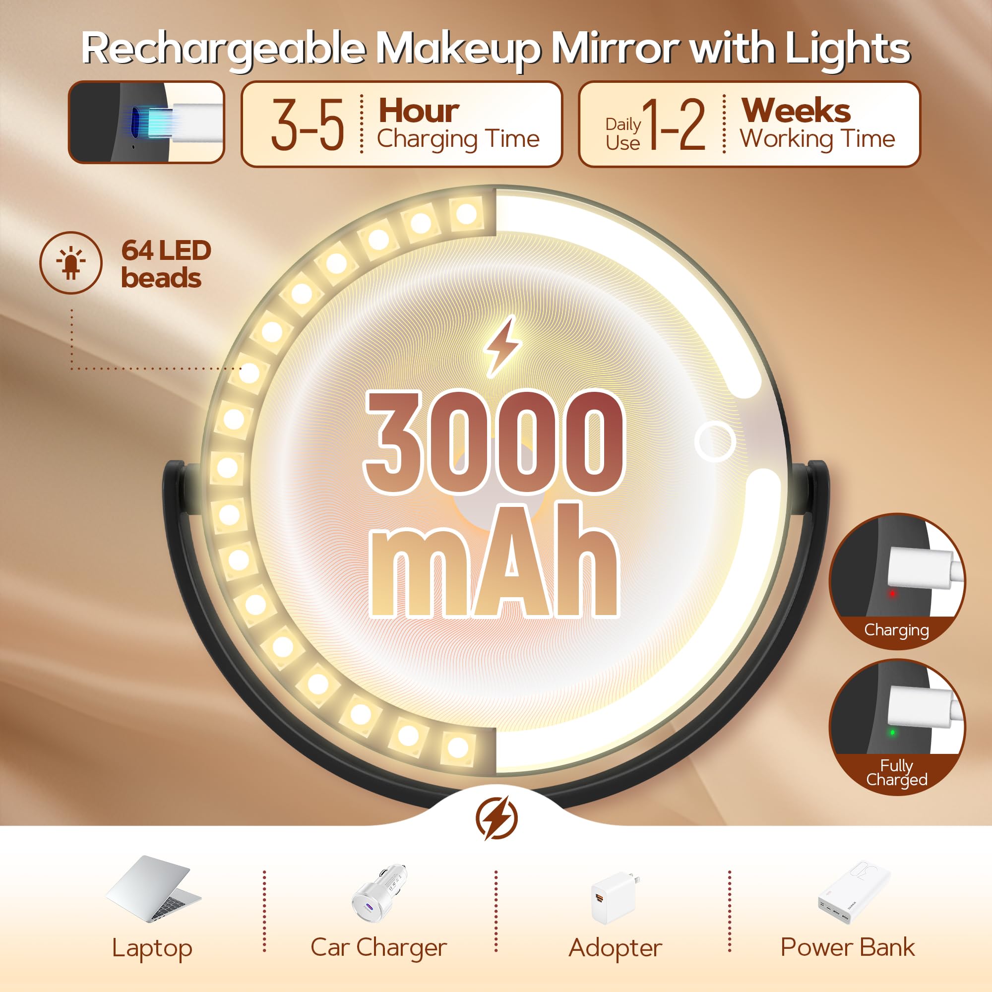360° rotation and adjustable height enable flexible angles for any routine.