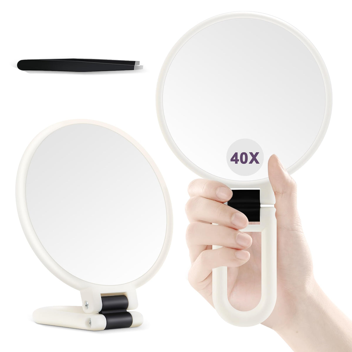 B Beauty Planet 40X magnifying mirror front view for precise grooming