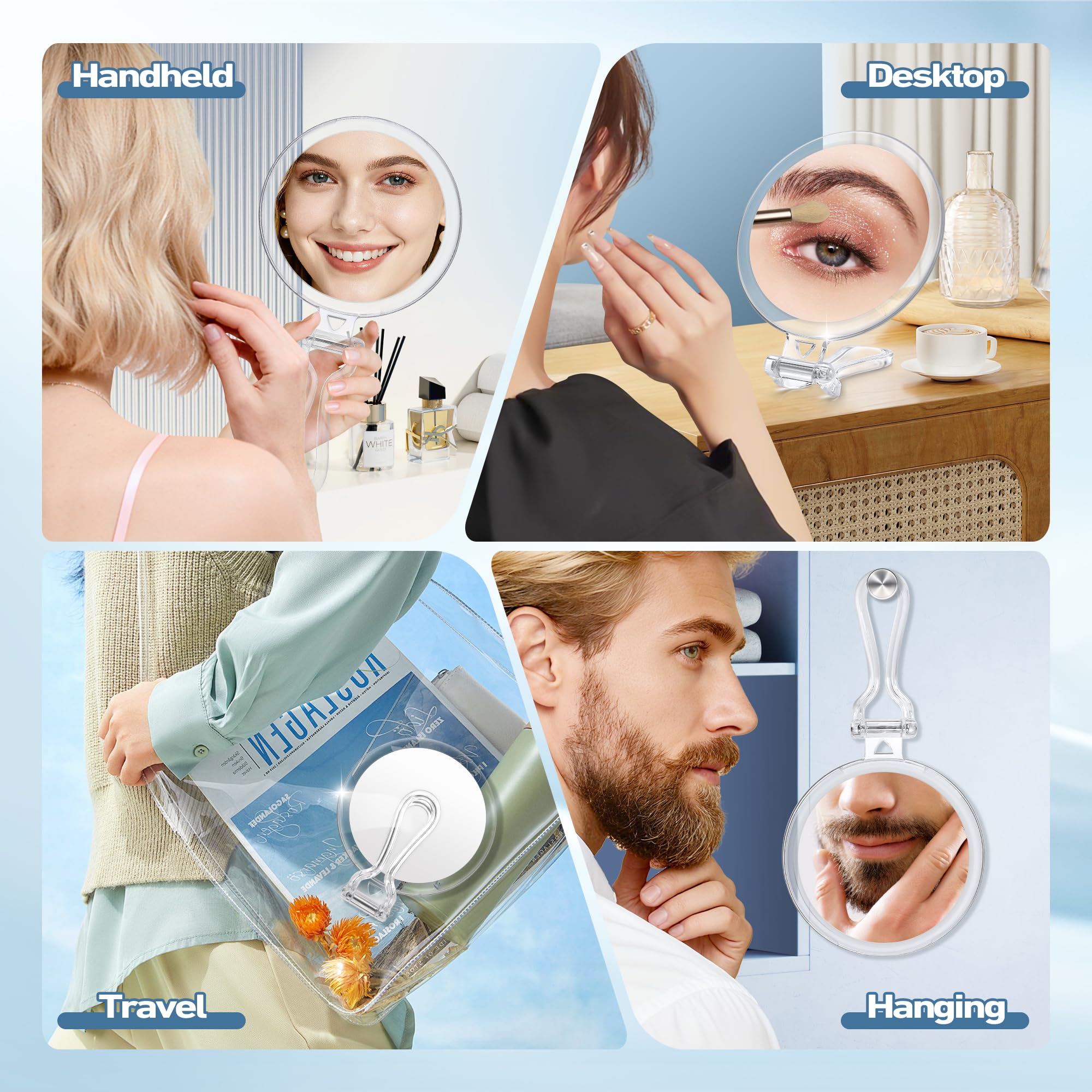 B Beauty Planet ergonomic handle with matte coating enhances grip.