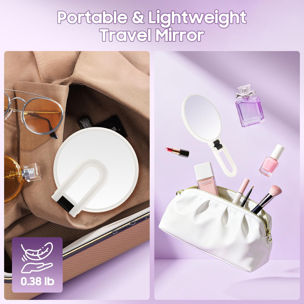360-degree rotating handheld mirror for flexible angles