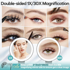 B Beauty Planet 1x view mirror for full-face application and overall look.