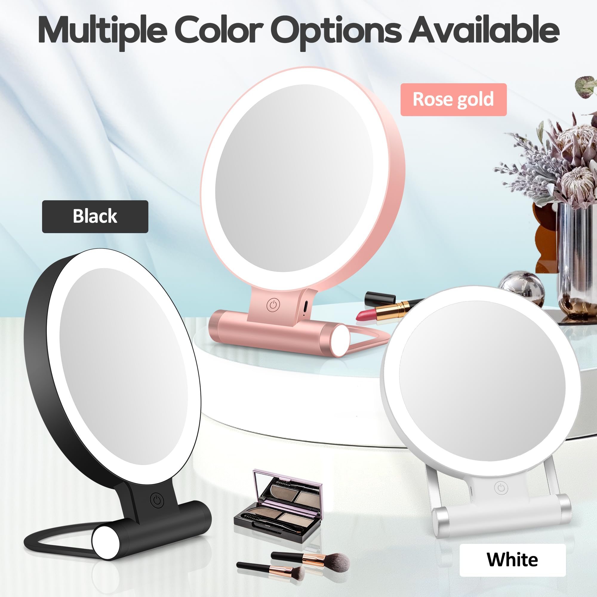 B Beauty Planet touch controls adjust brightness and warmth for any setting.