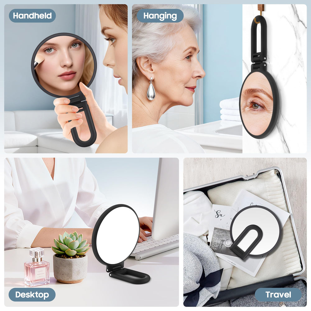 B Beauty Planet 40X/1X tabletop mirror for precise makeup at home.